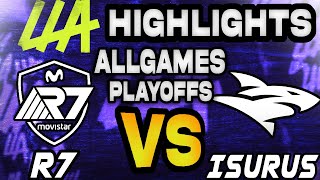 RAINBOW7 VS ISURUS ALL GAMES HIGHLIGHTS  LEAGUE OF LEGENDS  LLA PLAYOFFS 2024 [upl. by Ak]