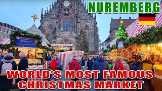 🎄🎁Nuremberg Christmas Market  ✨🦌The Most FAMOUS Christmas Market in The World 🎄✨ [upl. by Ecidnac650]