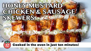 Honey Mustard and Sausage Skewers [upl. by Leiuqeze]