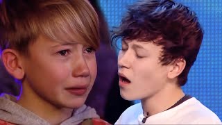 AMAZING Boy Sings But His Brothers Reaction Makes It More Beautiful Britains Got Talent [upl. by Ellerol960]