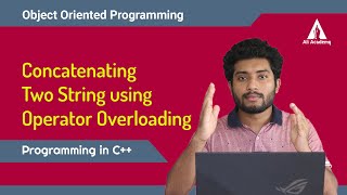 Concatenating two strings using operator overloading in C  OOP  KTU [upl. by Karney20]