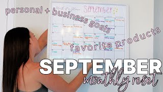 SEPTEMBER MONTHLY RESET  Fall Reset and Goals [upl. by Llecram882]