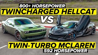 Can our TwinCharged Hellcat keep up with a 300000 Supercar [upl. by Cire]