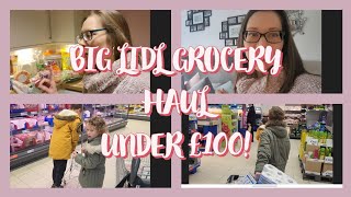 Big Lidl Grocery Haul  Under £100  Family of 5  Meal Plan [upl. by Ahtelat188]