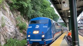 MTA Metro North Rail Road  An nice evening with an P32ACDM 208 and 2 M7A’s  Marble Hill [upl. by Engelhart263]