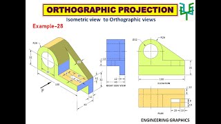 Isometric to Orthographic  Ex  28 [upl. by Wilie364]