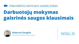 Darbuotojų mokymas gaisrinės saugos klausimais [upl. by Brenner423]