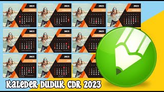 CARA MEMBUAT DESAIN KALENDER YANG MENARIK KALENDER MEJA TAHUN 2023 DENGAN CORELDRAW [upl. by Josepha224]