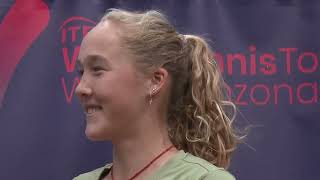 Interview Mirra Andreeva at Raiffeisen Bellinzona Ladies Open [upl. by Theresa]