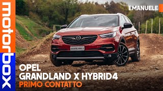 Opel Grandland X Hybrid4  La prova in offroad sulla pista di motocross [upl. by Arracat561]