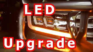 LED Headlight and Sequential DRL Installation and Review  Landcruiser 200 Series [upl. by Feil]