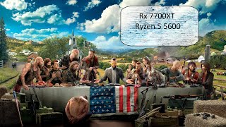 Far Cry 5 Rx 7700XT Ryzen 5 5600 1080p all settings [upl. by Rind115]