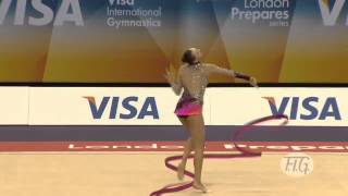 London 2012 Qualifiers  Rhythmic Gymnastics Individuals  Anna Alyabyeva Kazakhstan [upl. by Odelia836]