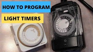 How To Program Light Timer Mechanical Dial Face DIY [upl. by Janith]