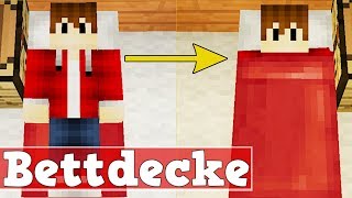 Wie macht man eine Bettdecke in Minecraft  Minecraft Bettdecke bauen [upl. by Eisdnyl821]