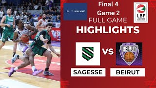 Sagesse vs Beirut Full Game Highlights Final 4 Game 2 20232024 [upl. by Noynek396]