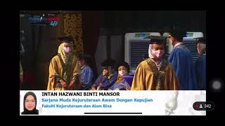 Anugerah Sarjana Muda Kejuruteraan Awam Dengan KepujianIntan Hazwani Mansor [upl. by Skyler]