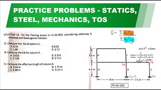 CE Past Board Exam  Effective Length Factors Steel Design [upl. by Randolph173]