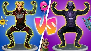 Fortnite Dance but with Star Wars characters Crabby emote Intensity dance and etc [upl. by Kama]