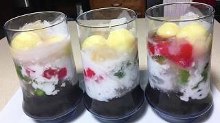 Chè Năm Màu  Làm Hạt Lựu  Five Color Dessert [upl. by Annamarie150]