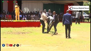 Drama as Kakamega man trying to access Ruto is manhandled in front of the President [upl. by Diana]