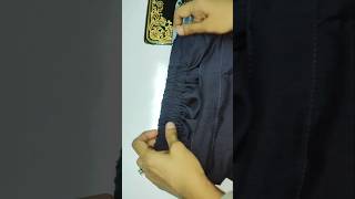 Trouser pant me front belt r back elastic attach krny ka tarikatrendingshortsviralvideosewing [upl. by Gardal119]