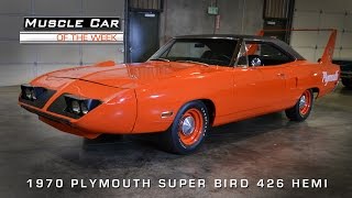 1970 Plymouth Superbird 426 Hemi Muscle Car Of The Week Video 57 [upl. by Ahael]