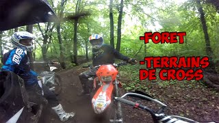 Première fois en foretTerrains de cross Accompagné  Ycf125 [upl. by Aroda]