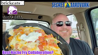 Taco Bell Secret Aardvark Nacho Fries REVIEW Best Nacho Fries Yet brickeats [upl. by Phenice]