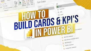 How to Build Cards Multi Cards amp KPIs in Power BI [upl. by Nyletak312]