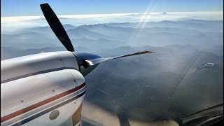 Air Wagner Declares an Emergency with Left Engine Failure on Sept 9 2022 in Cessna 421C Golden Eagle [upl. by Esiocnarf]