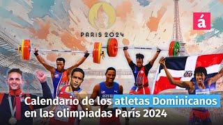 Dominicanos en las olimpiadas París 2024 Calendario de atletismo y voleibol [upl. by Ella413]