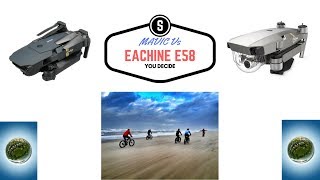 Eachine E58 Drone Vs DJI Mavic Pro Platinum  SPOT THE DIFFERENCE [upl. by Elaen]