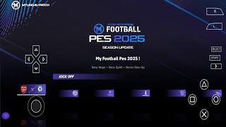 EFOOTBALL PES 2025 PPSSPP ORIGINAL PS5 On Androidamp ISO BEST Graphics Offline [upl. by Nna]