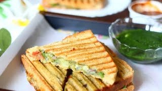 Bombay Sandwich Recipe  Street Food Diaries [upl. by Nnylrahc]