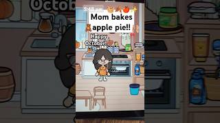 🍂Mom bakes apple pie🧸🤎🫶🏻 Missed you ronies 🥺💗 tocaboca [upl. by Wang]