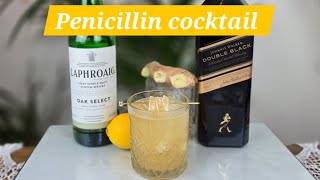 Penicillin cocktail recipe penicilin cocktail recipe fyp drink howto whisky whiskycocktails [upl. by Gylys]