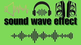 green screen sound wave effect greencreen freefootage animation [upl. by Yrdnal]