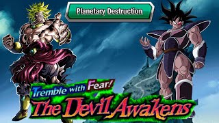 NO ITEM RUN PLANETARY DESTRUCTION STAGE 2 OF TREMBLE WITH FEAR THE DEVIL AWAKENS DBZ DOKKAN BATTLE [upl. by Chace]