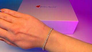 James Allen Tennis Bracelet Unboxing 3 Carat Lab Diamonds [upl. by Leamsi232]