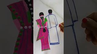 💗💚Beautiful couples kolam art unique kolam design creative kolam shorts [upl. by Juley762]