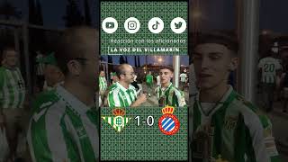 Betis 10 espanyol  quotA mi me gustaría que viniera Ceballosquot [upl. by Persas]