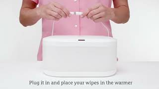 Munchkin Touch Free Wipe Warmer How to Use [upl. by Alletse]