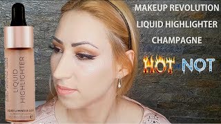 Makeup Revolution Liquid Highlighter  Champagne Review [upl. by Dwan]