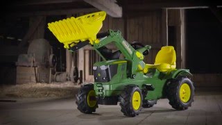 De John Deere 6210R traptrekker van Rolly Toys [upl. by Eldnek]