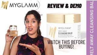 Myglamm MELT AWAY CLEANSING BALM Review amp Demo Is This Worth Buying [upl. by Pros]