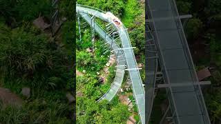 Donghai Lingyan Glass Water Slide travel chinatourism discoverchina [upl. by Hessney380]