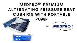 MEDPRO™ Premium Alternating Pressure Seat Cushion with Portable Pump [upl. by Ydoow676]