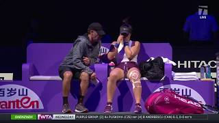 Tennis Channel Live Bianca Andreescu Retires From 2019 WTA Finals [upl. by Ricky]