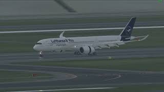 Landing in Amsterdam with a Lufthansa A359 and taxi in on VATSIM XP11 [upl. by Nuahc231]